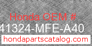 Honda 41324-MFE-A40 genuine part number image