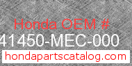 Honda 41450-MEC-000 genuine part number image