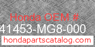 Honda 41453-MG8-000 genuine part number image