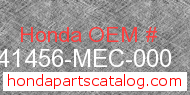 Honda 41456-MEC-000 genuine part number image