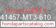 Honda 41457-MT3-610 genuine part number image