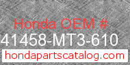 Honda 41458-MT3-610 genuine part number image
