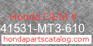 Honda 41531-MT3-610 genuine part number image