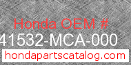 Honda 41532-MCA-000 genuine part number image