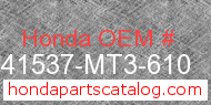 Honda 41537-MT3-610 genuine part number image