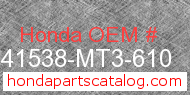 Honda 41538-MT3-610 genuine part number image