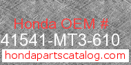 Honda 41541-MT3-610 genuine part number image