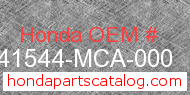 Honda 41544-MCA-000 genuine part number image