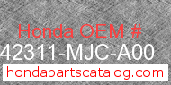 Honda 42311-MJC-A00 genuine part number image