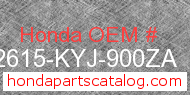 Honda 42615-KYJ-900ZA genuine part number image
