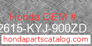 Honda 42615-KYJ-900ZD genuine part number image
