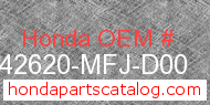 Honda 42620-MFJ-D00 genuine part number image