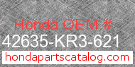 Honda 42635-KR3-621 genuine part number image