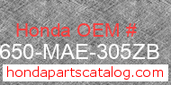 Honda 42650-MAE-305ZB genuine part number image