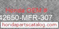 Honda 42650-MFR-307 genuine part number image