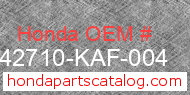 Honda 42710-KAF-004 genuine part number image