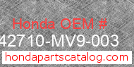 Honda 42710-MV9-003 genuine part number image