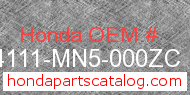 Honda 44111-MN5-000ZC genuine part number image