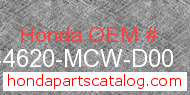 Honda 44620-MCW-D00 genuine part number image