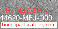 Honda 44620-MFJ-D00 genuine part number image