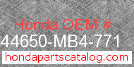 Honda 44650-MB4-771 genuine part number image