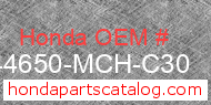 Honda 44650-MCH-C30 genuine part number image