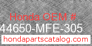 Honda 44650-MFE-305 genuine part number image