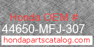 Honda 44650-MFJ-307 genuine part number image