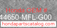 Honda 44650-MFL-G00 genuine part number image