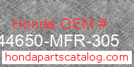 Honda 44650-MFR-305 genuine part number image