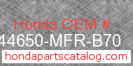 Honda 44650-MFR-B70 genuine part number image