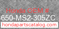 Honda 44650-MS2-305ZC genuine part number image