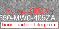 Honda 44650-MW0-405ZA genuine part number image
