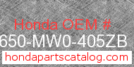 Honda 44650-MW0-405ZB genuine part number image