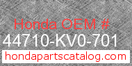 Honda 44710-KV0-701 genuine part number image