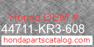 Honda 44711-KR3-608 genuine part number image