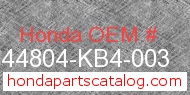 Honda 44804-KB4-003 genuine part number image