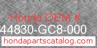 Honda 44830-GC8-000 genuine part number image