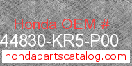 Honda 44830-KR5-P00 genuine part number image