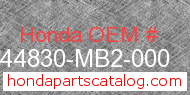 Honda 44830-MB2-000 genuine part number image