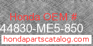 Honda 44830-ME5-850 genuine part number image