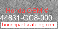 Honda 44831-GC8-000 genuine part number image