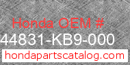 Honda 44831-KB9-000 genuine part number image