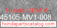 Honda 45105-MV1-008 genuine part number image