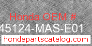 Honda 45124-MAS-E01 genuine part number image