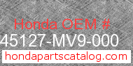 Honda 45127-MV9-000 genuine part number image