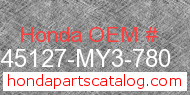 Honda 45127-MY3-780 genuine part number image