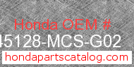 Honda 45128-MCS-G02 genuine part number image
