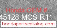 Honda 45128-MCS-R11 genuine part number image