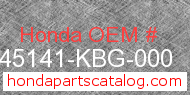 Honda 45141-KBG-000 genuine part number image